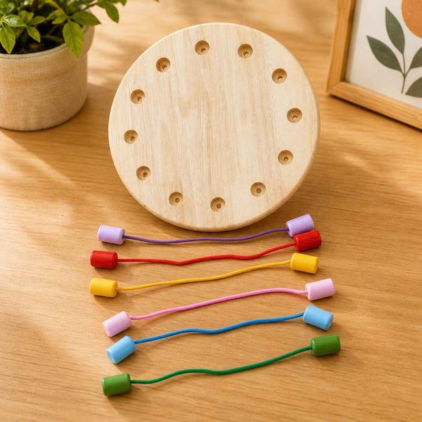 Rainbow Circle Thread Game